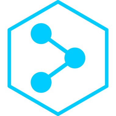 Paylaş. Web simgesi basit illüstrasyon