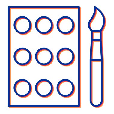 Kalem. Web simgesi basit illüstrasyon