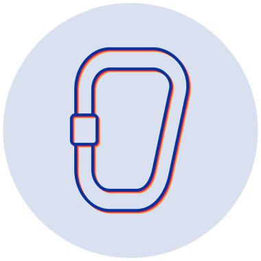 Karabinalı. Web simgesi basit illüstrasyon