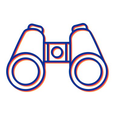 dürbün simgesi vektör çizim şablonu