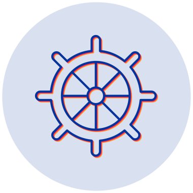 Pusula. Web simgesi basit illüstrasyon