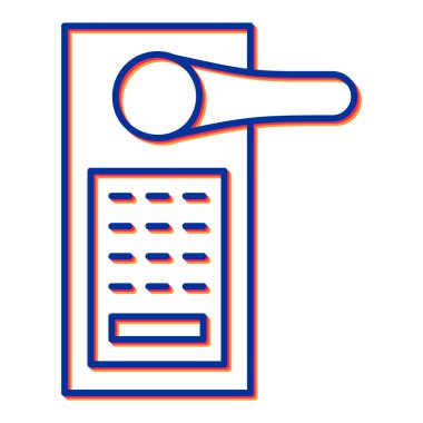 Bir arabanın çizgi simgesinin vektör çizimi