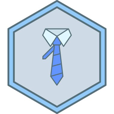 Kravat. Web simgesi basit illüstrasyon