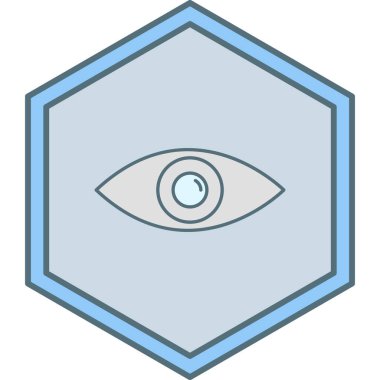 Göz simgesi vektör illüstrasyonu