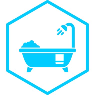 Küvet. Web simgesi basit illüstrasyon