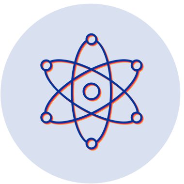 atom. Web simgesi basit illüstrasyon