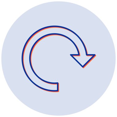 Yenile. Web simgesi basit illüstrasyon