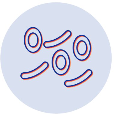 Hücre simgesinin vektör illüstrasyonu