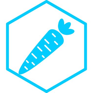 Havuç. Web simgesi basit illüstrasyon