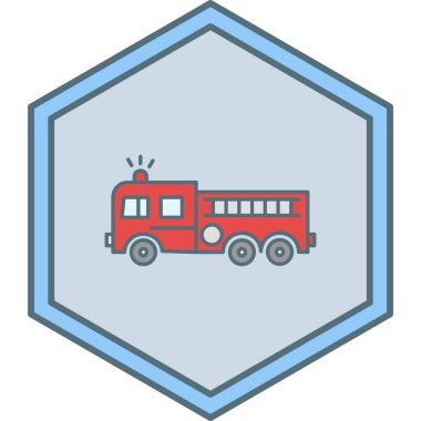 ambulans vektör simgesi modern basit illüstrasyon