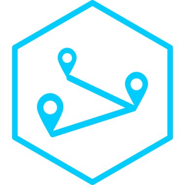 Harita iğnesi. Basit tasarım