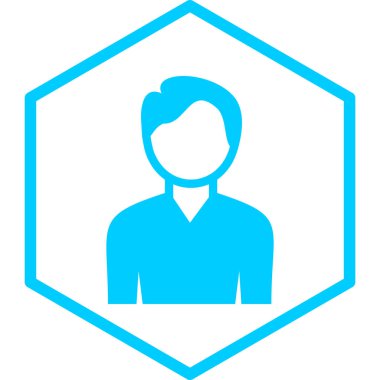 İnsan simgesinin vektör illüstrasyonu