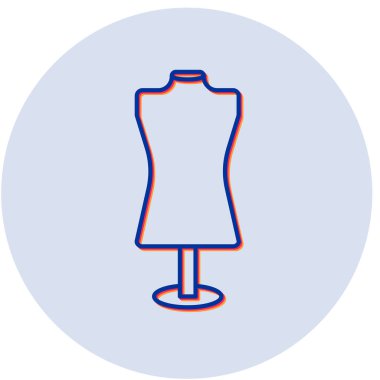 Manken simgesinin vektör illüstrasyonu