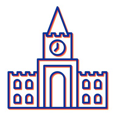 Kilise Binası simgesi. vektör çizim