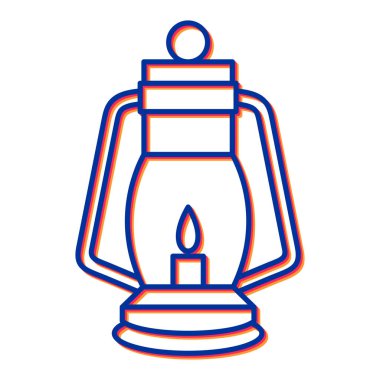 fener simgesi. Web için mum vektör simgelerinin özet çizimi