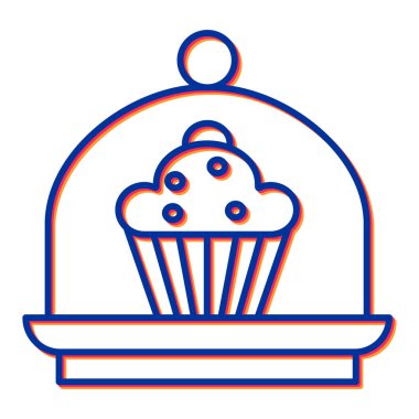 Tatlım. Web simgesi basit illüstrasyon