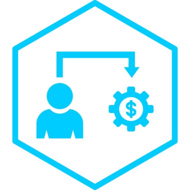 iş yönetimi simgesi, vektör illüstrasyonu