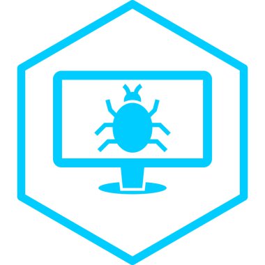 Virüs simgesi. Web tasarımı