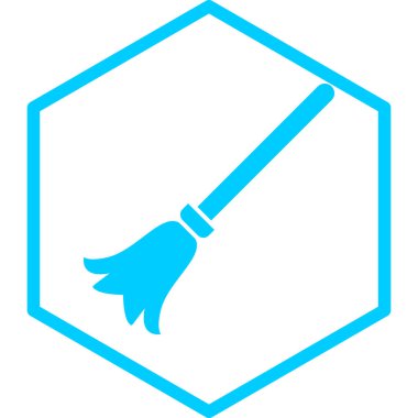 Süpürge simge vektör çizim