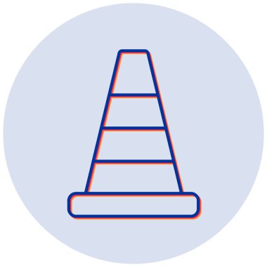 Trafik konisi vektör simgesi