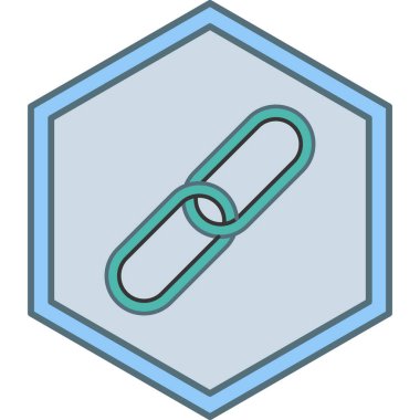 Bağlantı simgesinin vektör illüstrasyonu