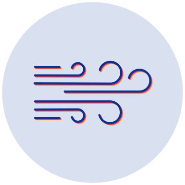 Rüzgâr. Web simgesi basit illüstrasyon
