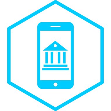 Çevrimiçi bankacılık simgesi. Web tasarımı