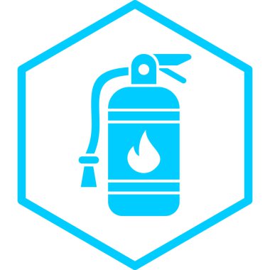 Yangın söndürme ikonu. Web için gaz hidrantı vektör simgelerinin özet çizimi