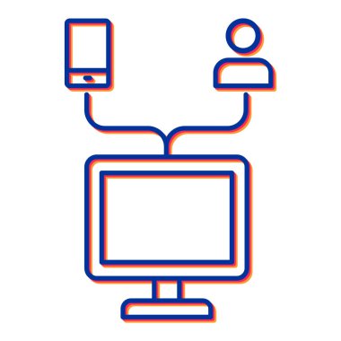 ağ paylaşım simgesi çizimi