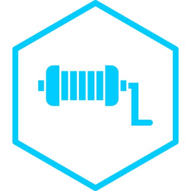 bobin simgesi, vektör illüstrasyonu basit tasarım