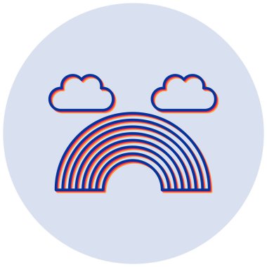 Bulut. Web simgesi basit illüstrasyon