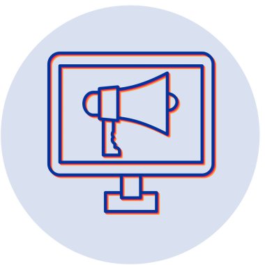 Kampanya simgesinin vektör illüstrasyonu