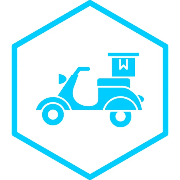 Scooter Icon Vector Illustration Simple Design — 스톡 벡터