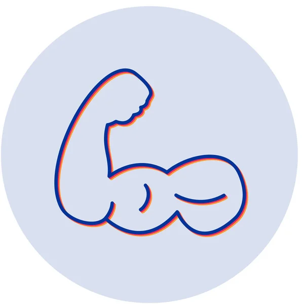 Ilustracja Wektorowa Ikony Bicepsa — Wektor stockowy