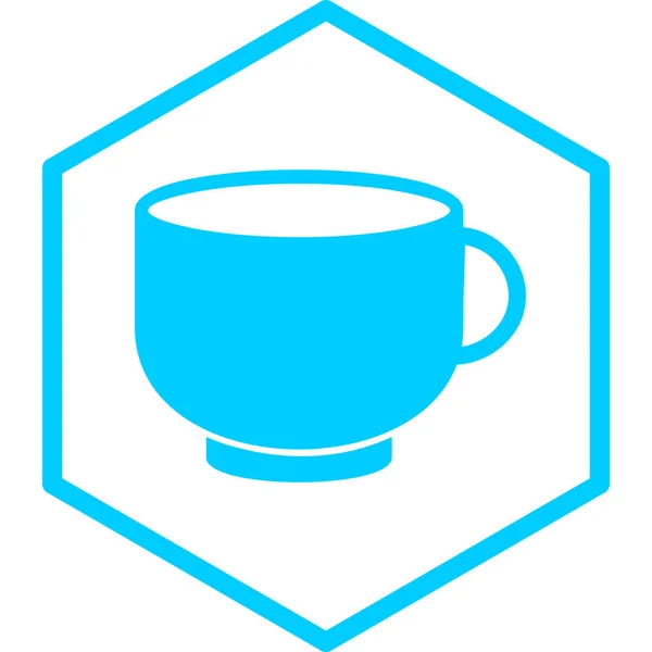 Teetassen Symbol Vektor Illustration — Stockvektor