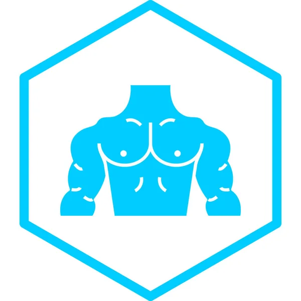 Bodybuilder Icon Vektor Illustration — Stockvektor