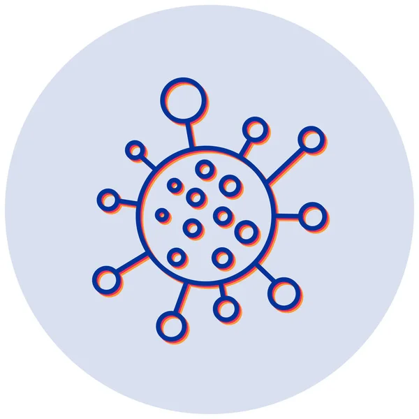 Вирус Веб Иконка Простой Дизайн — стоковый вектор