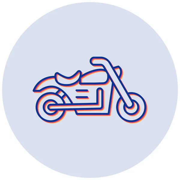 Motocykl Ikona Web Prosta Ilustracja — Wektor stockowy