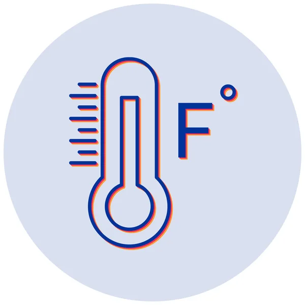 Fahrenheit Web Icon Design Semplice — Vettoriale Stock