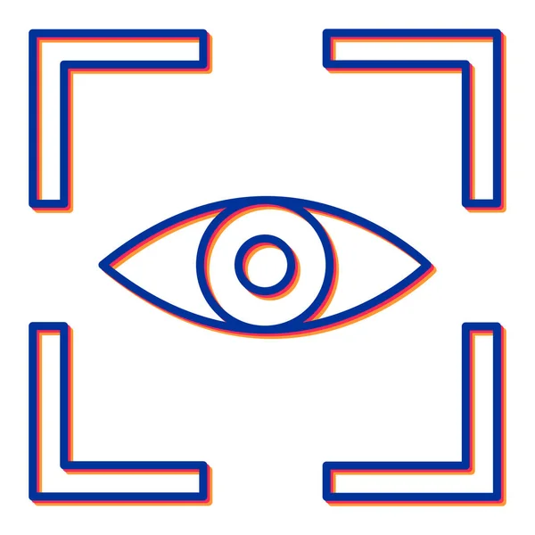 Vektor Illustration Des Augensymbols — Stockvektor