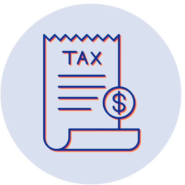 Vektor Illustration Des Steuer Symbols — Stockvektor