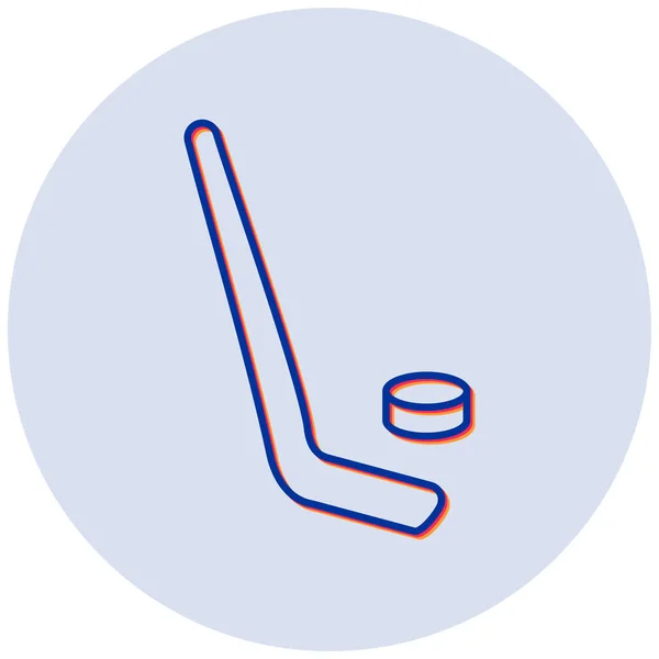 Hockeyball Einfache Illustration — Stockvektor