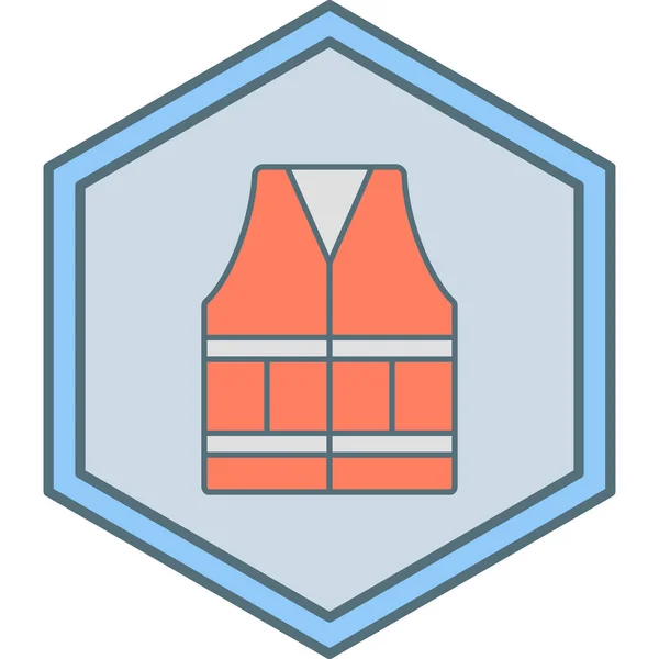 Vector Illustration Vest Icon — Stockový vektor