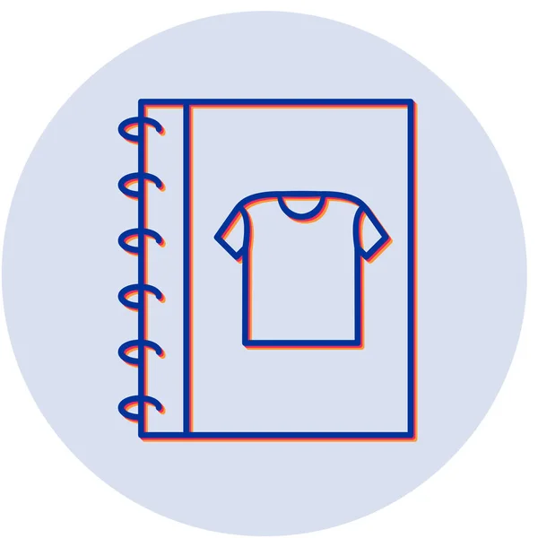 Tuch Skizze Symbol Vektorillustration — Stockvektor