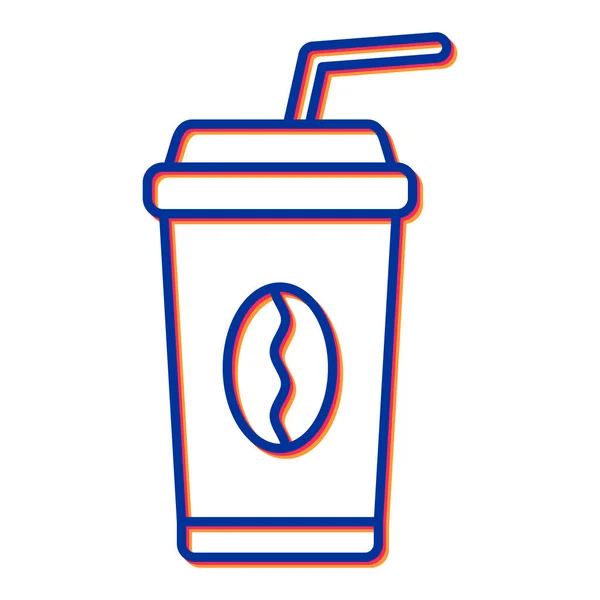 Coffee Cup Icon Vector Illustration Simple Design — Vector de stock