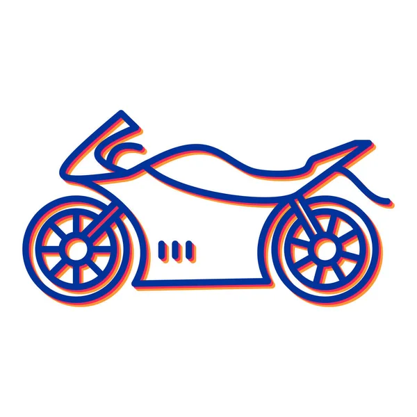 motosiklet simgesi vektör illüstrasyonu