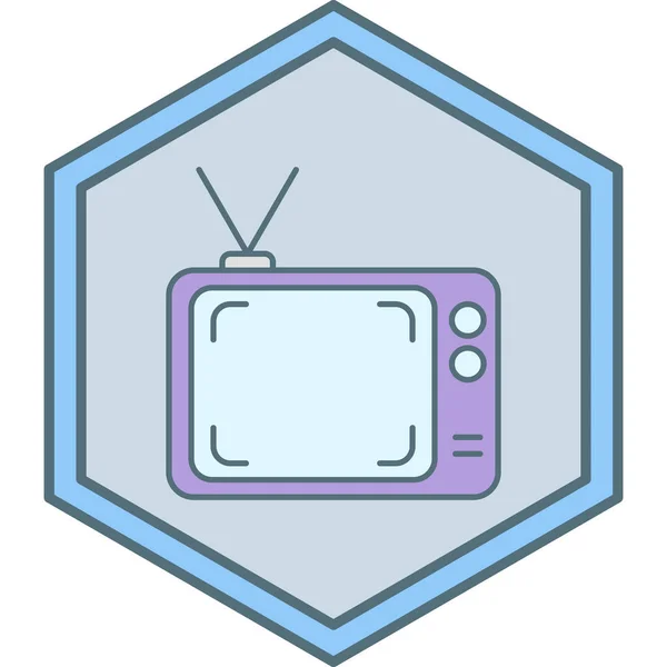 Fernsehen Web Symbol Einfache Illustration — Stockvektor