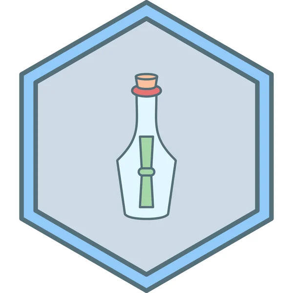 Значок Пляшки Вина Векторна Ілюстрація — стоковий вектор