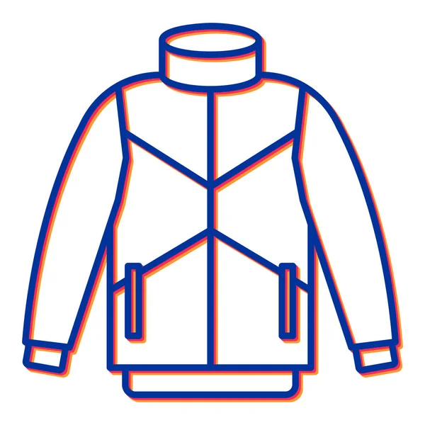 Kleding Icoon Schets Illustratie Van Hoodie Vector Pictogrammen Voor Web — Stockvector