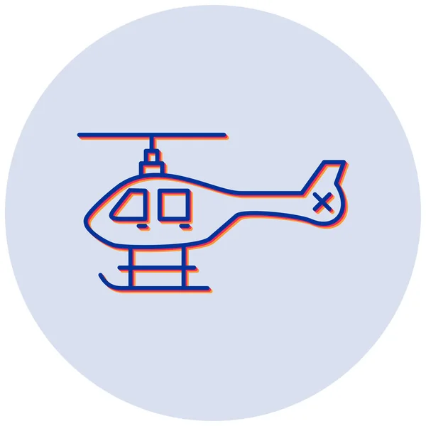 Helicóptero Icono Web Ilustración Simple — Archivo Imágenes Vectoriales